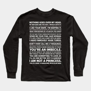 Drax Quotes Long Sleeve T-Shirt